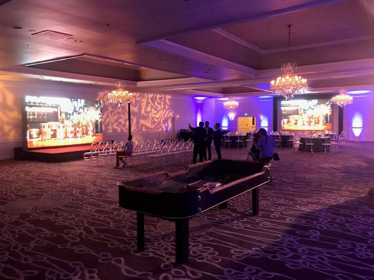 Casino Night Social Event Setup