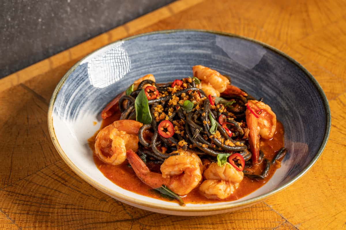 Squid ink pasta