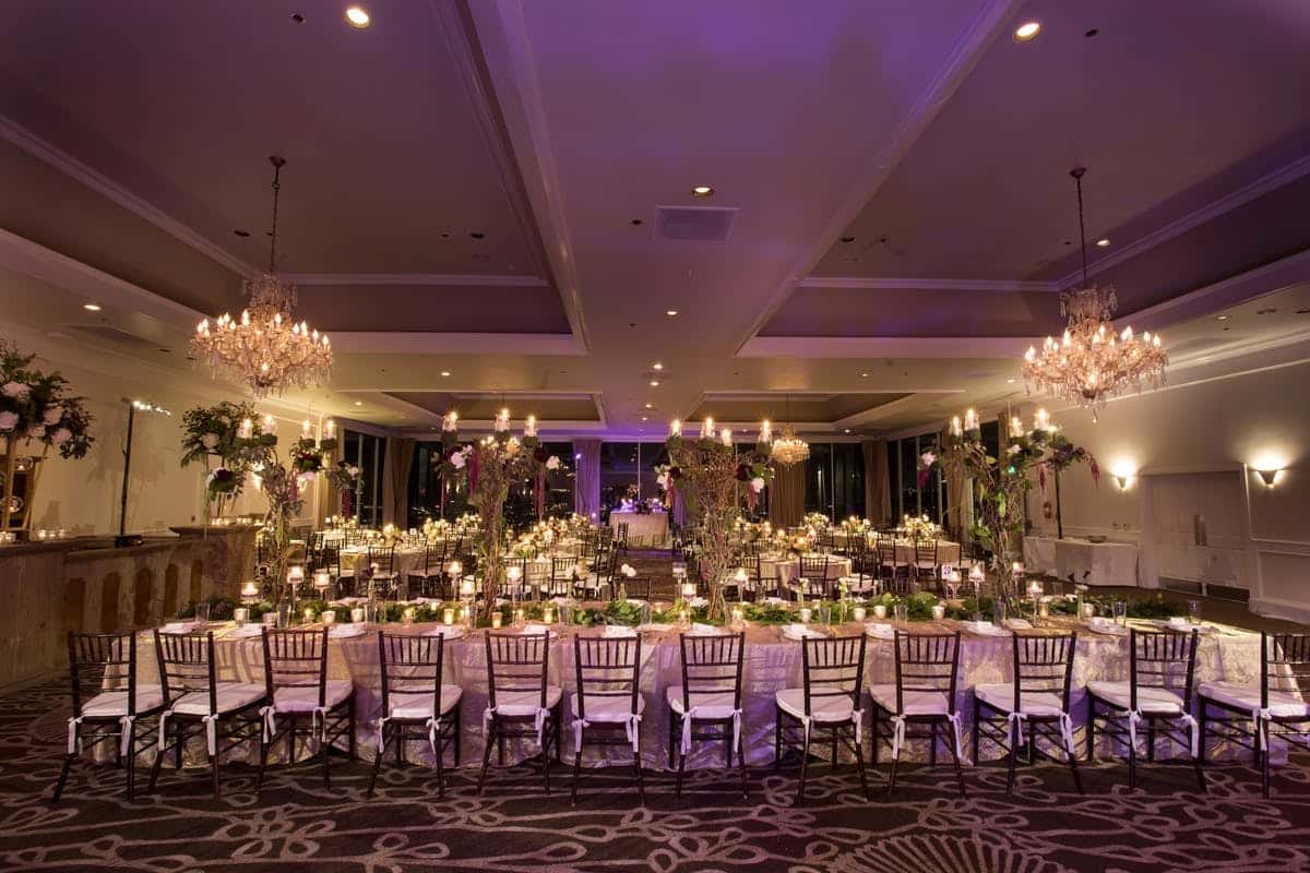 Long table setup for social events