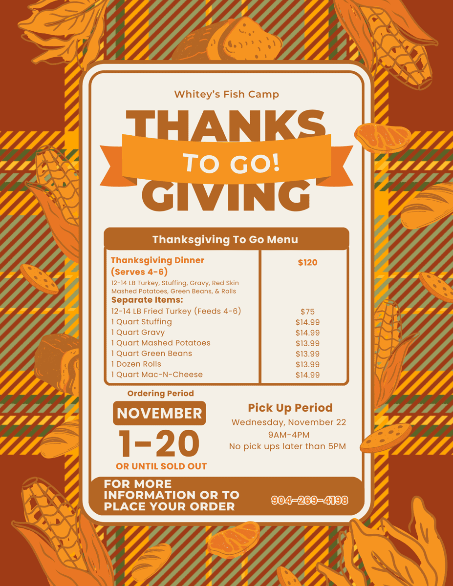 Thanksgiving To Go Pricing