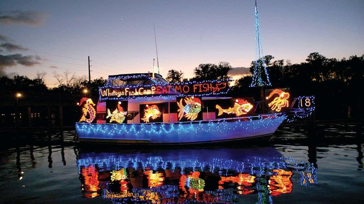 Whitey's Lighted Boat Parade