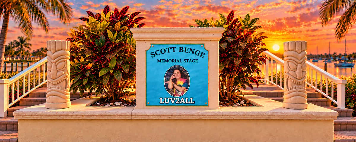 Scott Benge Memorial Stage at Sailor's Return Restaurant