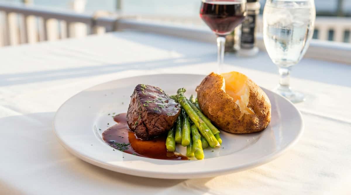 beef steak dinner