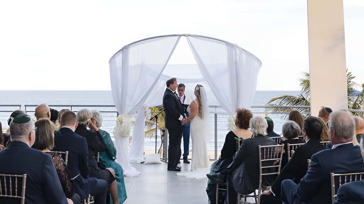 oceanfront wedding