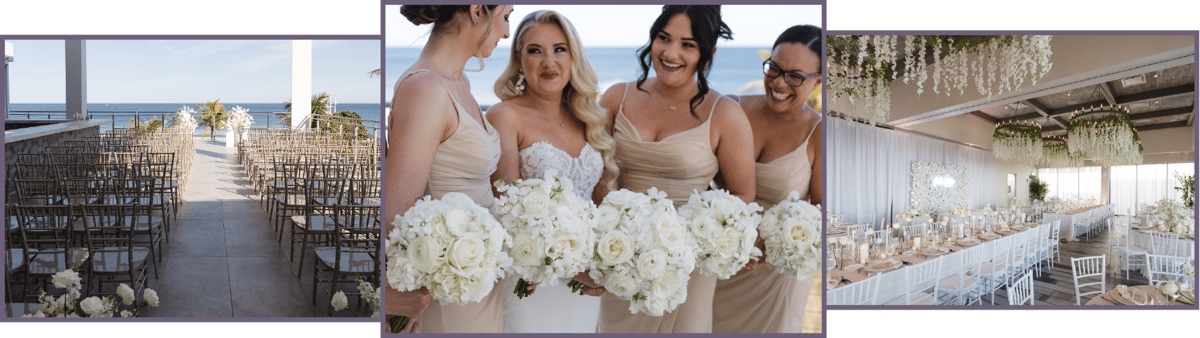 Oceanic Pompano Venue photos of space and bridesmaids