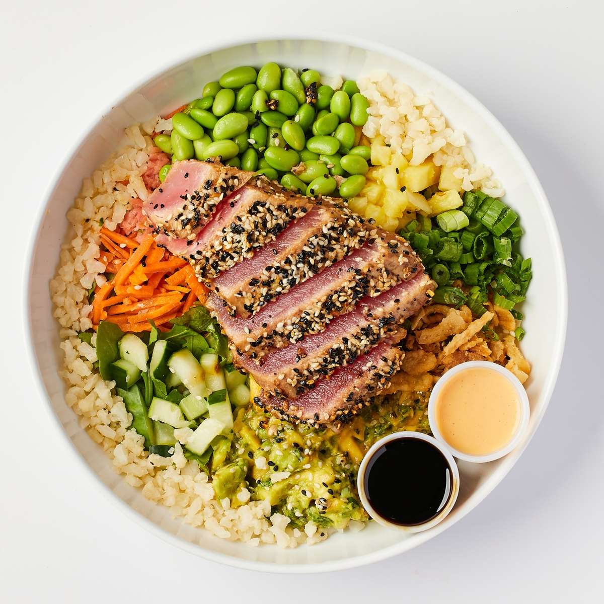 Raw Tuna Steak Ahi Tuna Marinade Poke Poke Bowl Crusted Ahi Tuna - Main Image