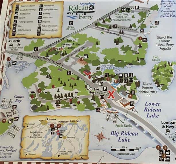 Legendary Rideau Ferry Map
