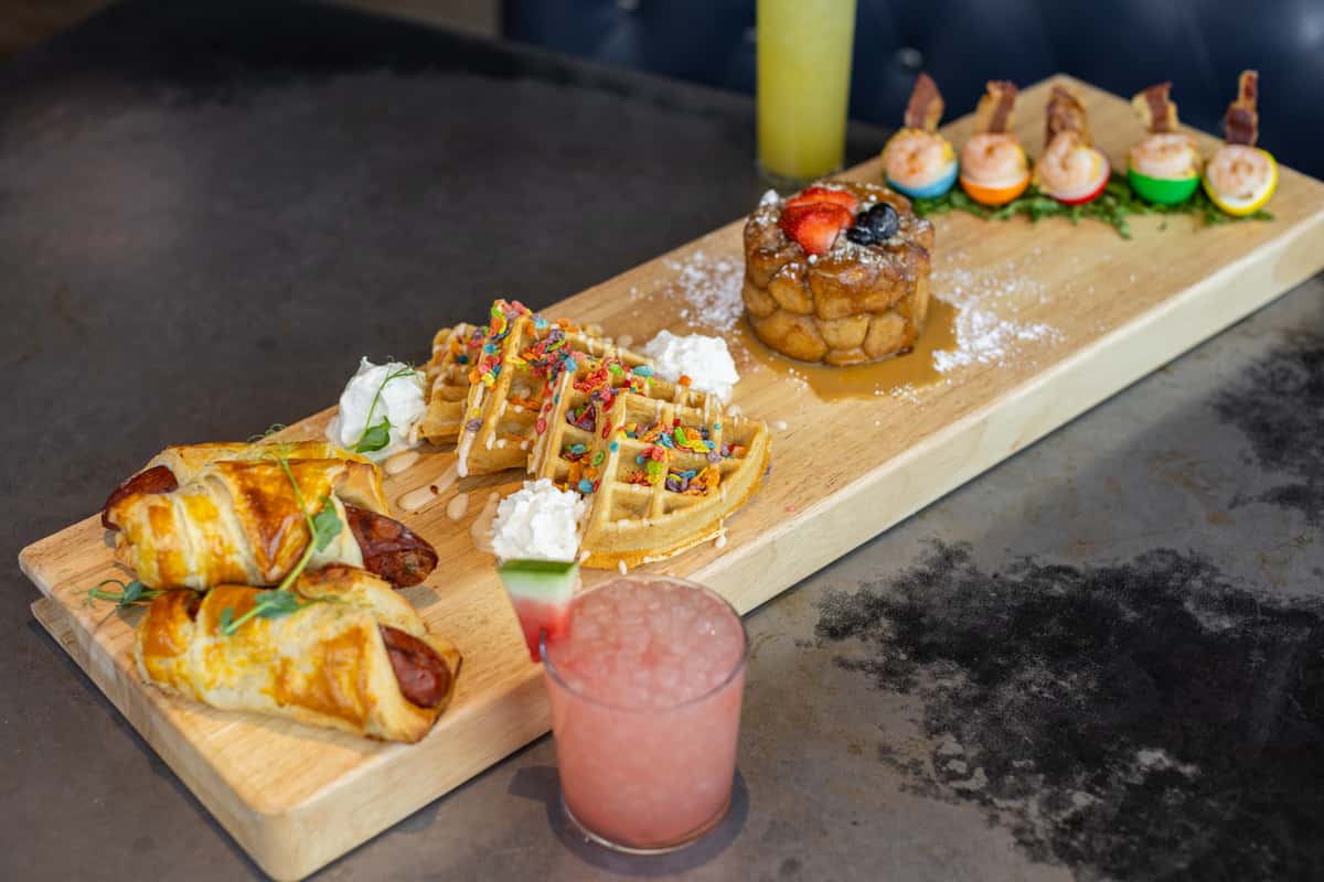 easter brunch board