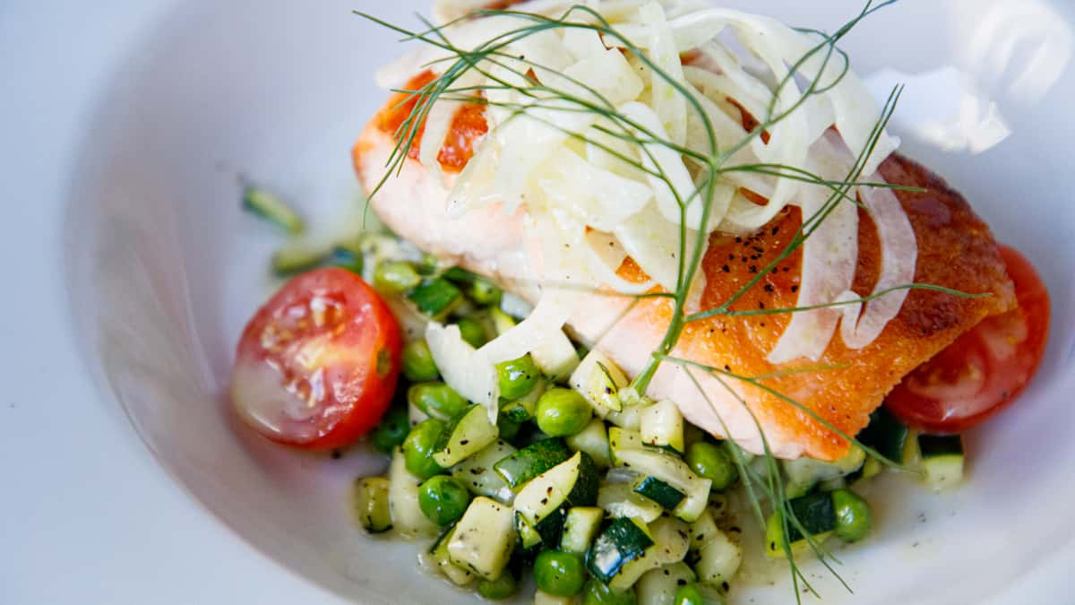 Salmone Alla Capricciosa - Plated Lunch - Taverna - Italian Restaurant