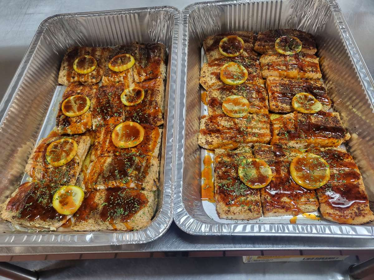 trays of food