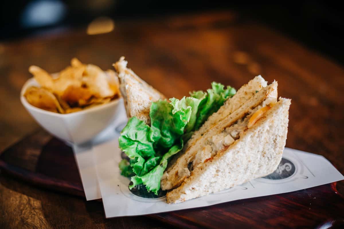 chips and sandwich