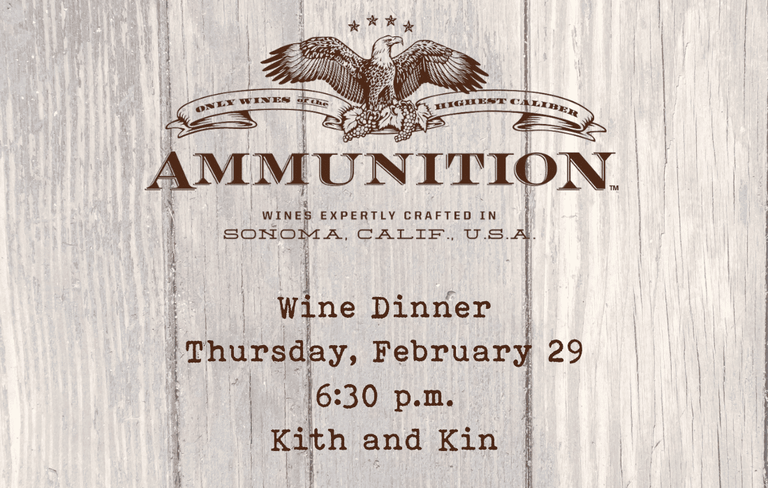 Ammunition wine dinner
