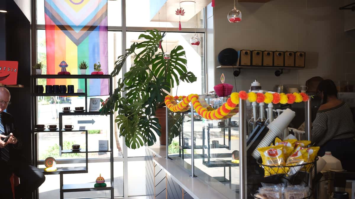 Interior of Negative 320 Coffee and Creamery