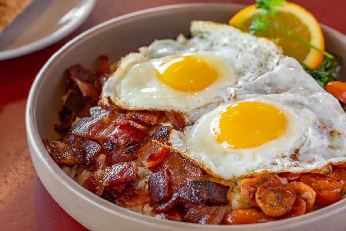Fried Eggs and bacon