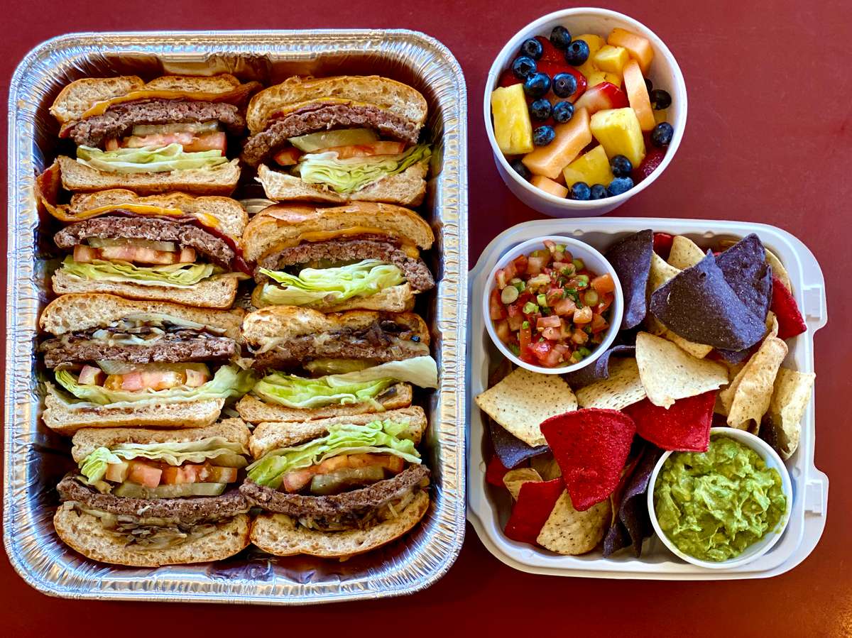 Catered food