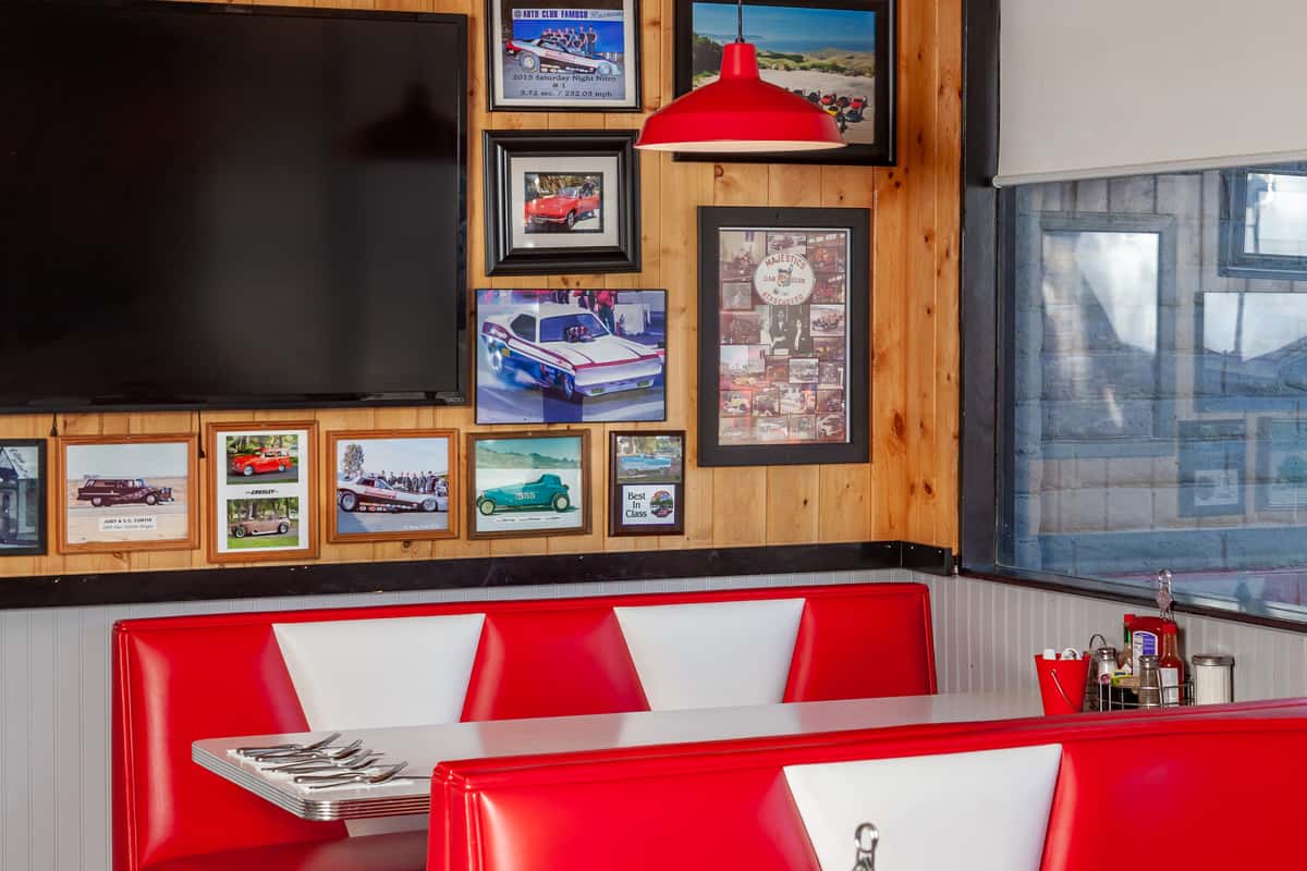 Interior of A-Town Diner