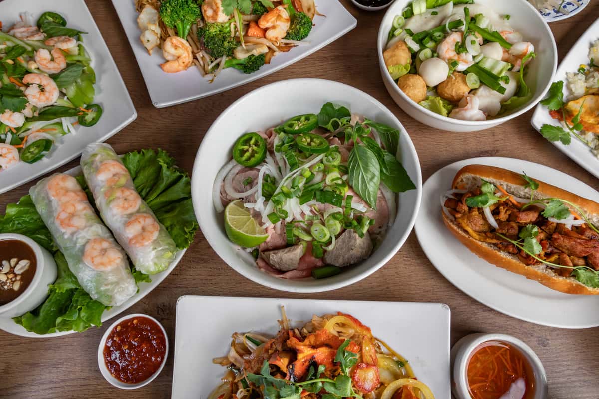 Table of Vietnamese Food