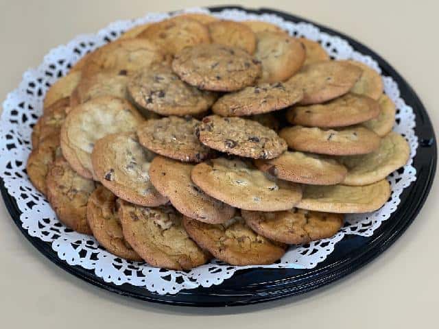 tray of assorted cookies