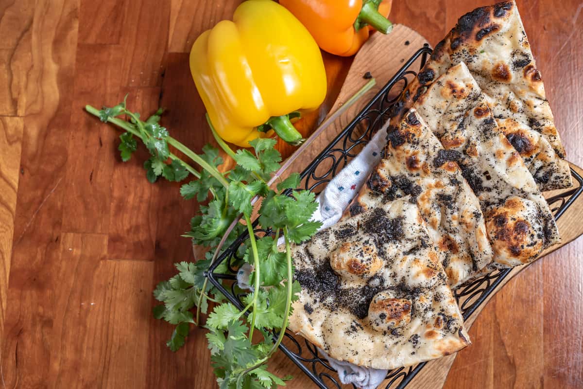 black truffle naan