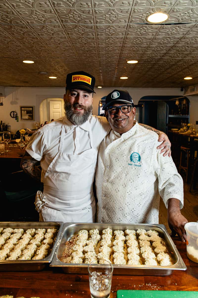 Chef Prasad with Chef Jared Falco