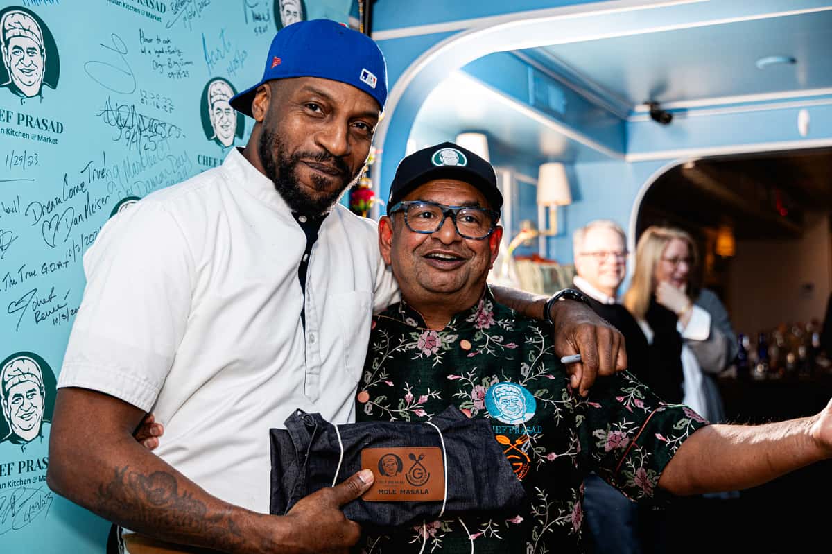 Chef Prasad with Chef Damon "Daye" Sawyer