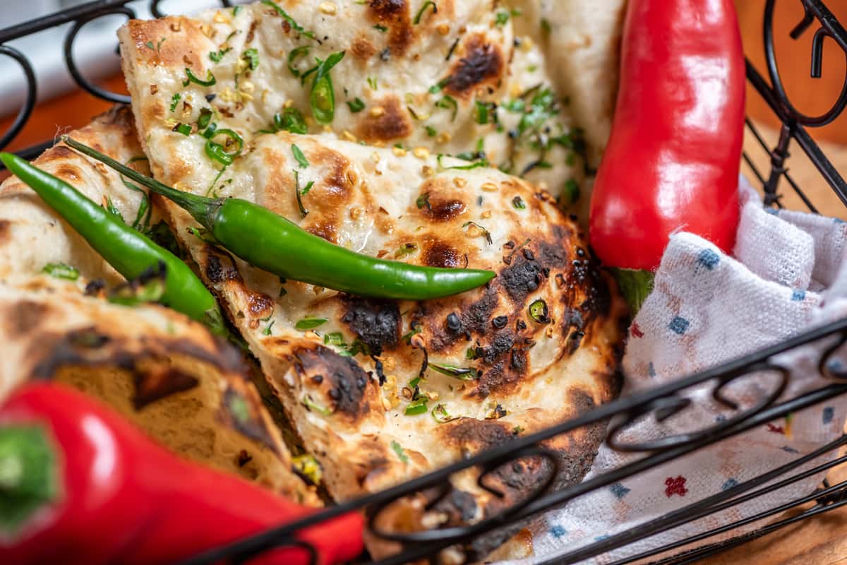 green chilli naan