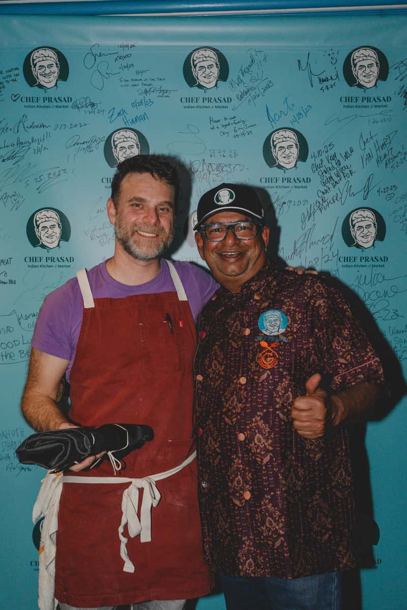 Chef Prasad with Chef Avi Szapiro