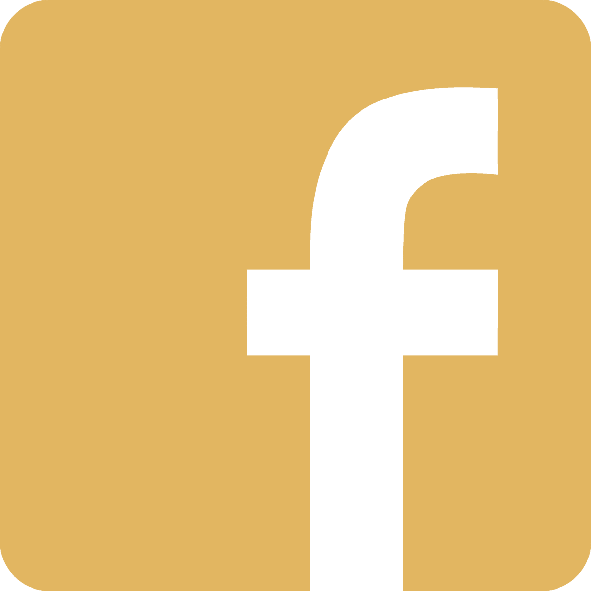 gold facebook logo