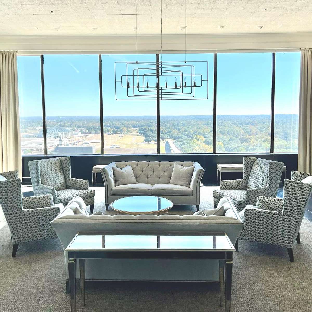 sitting area with view of the horizon