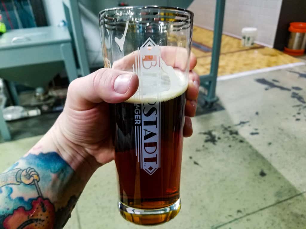 glass of lager