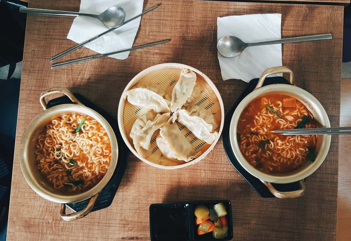 ramen and dumplings