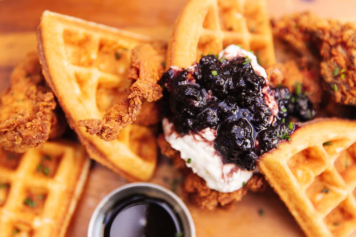 chicken and waffles