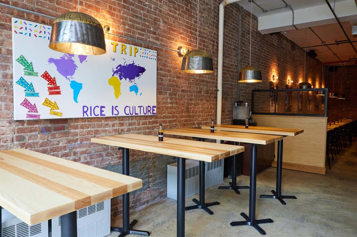 Interior restaurant seating