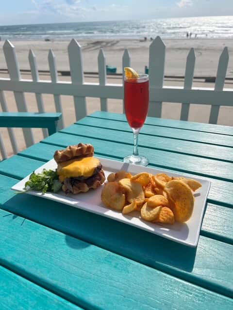 Waffle Burger Special - North Padre Island Restaurant