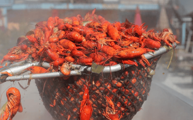 Fresh, Hot Crawfish