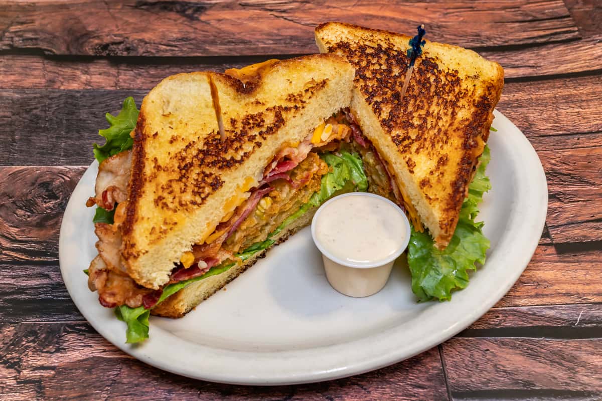Fried Green Tomato BLT With Fries
