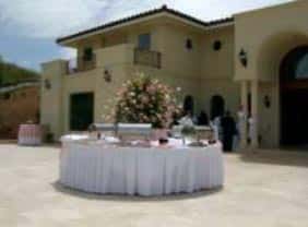 catering table outside