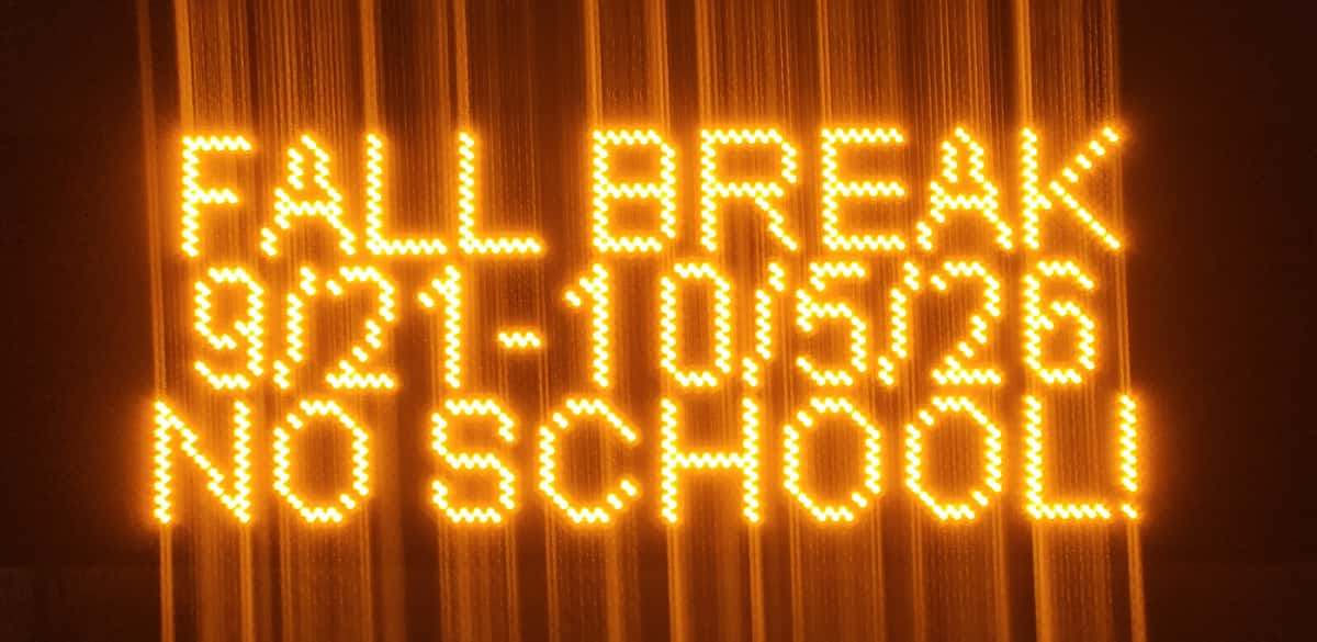 Neon Fall Break 9/21 -10/5/2026