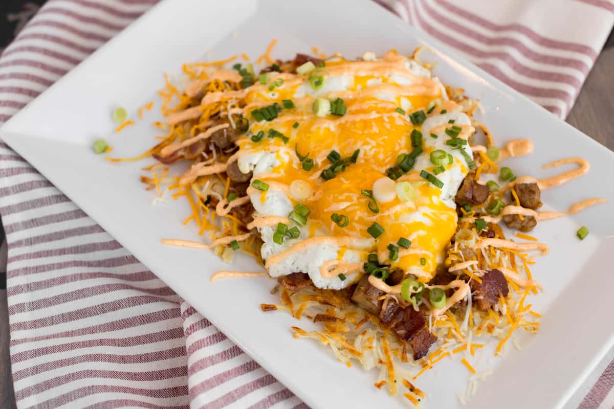 The "Original" Loaded Hash Browns Breakfast All Day The Pan