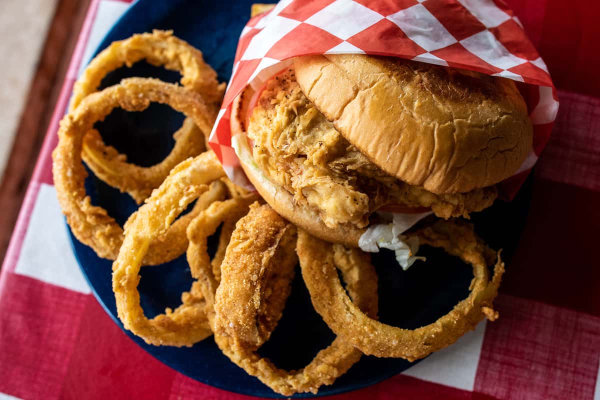 Chicken Fried Steak Sandwich Dinner Menu Texan Cafe & Pie Shop