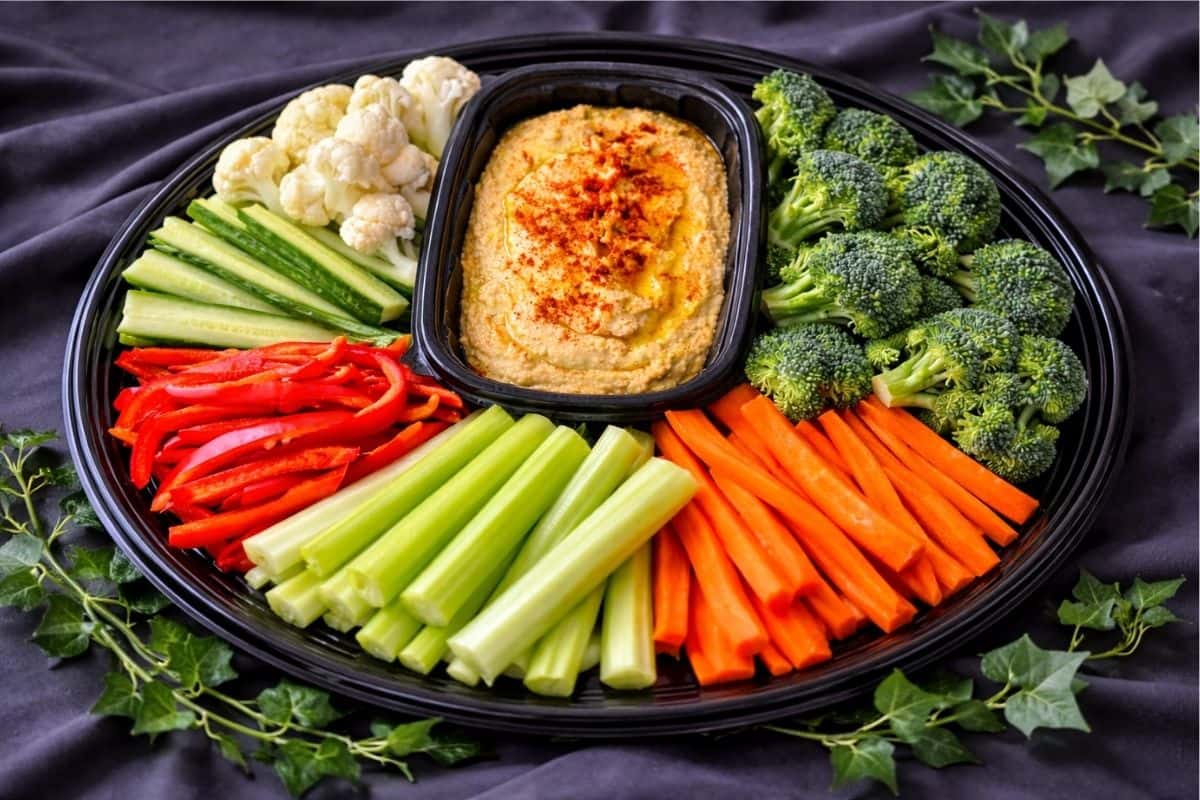 everything bagel hummus platter