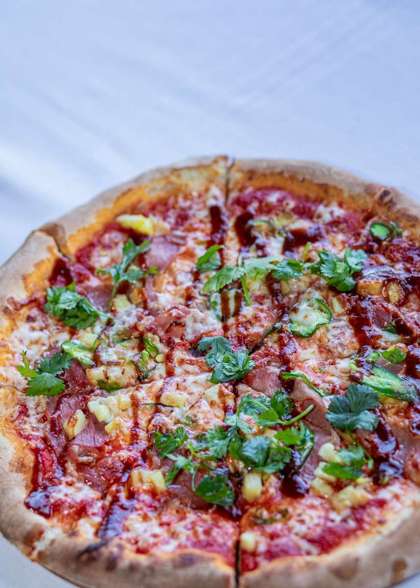 Hawaiian BBQ pizza