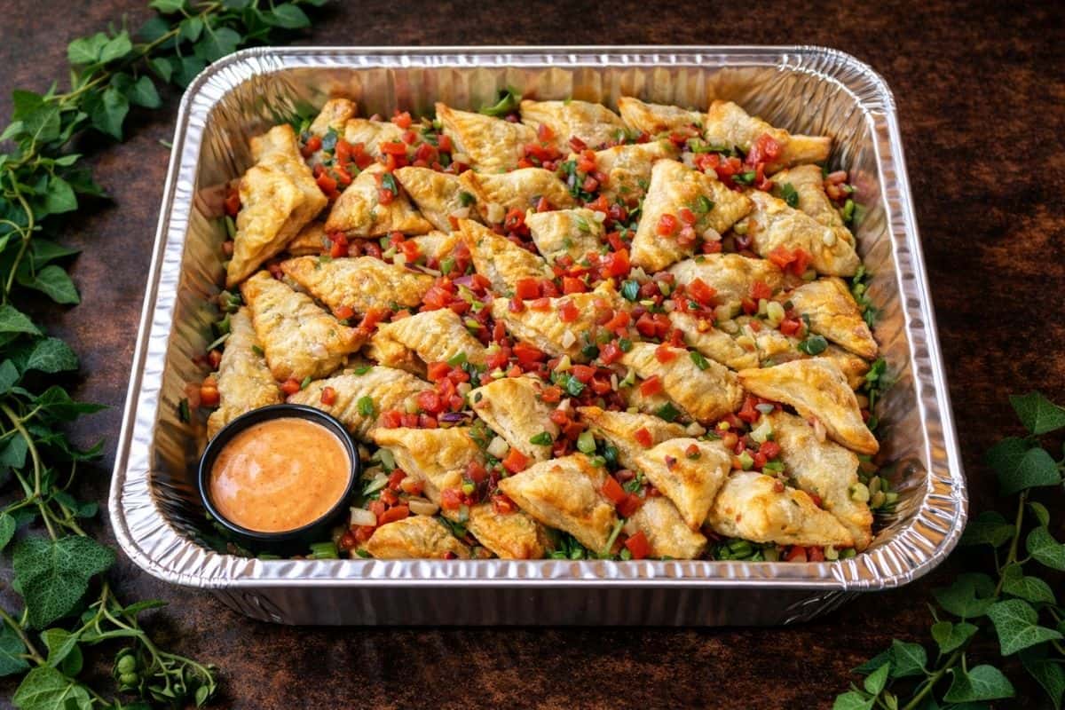 pork empanada platter
