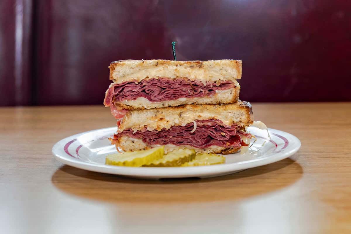 Corned Beef Reuben on Rye