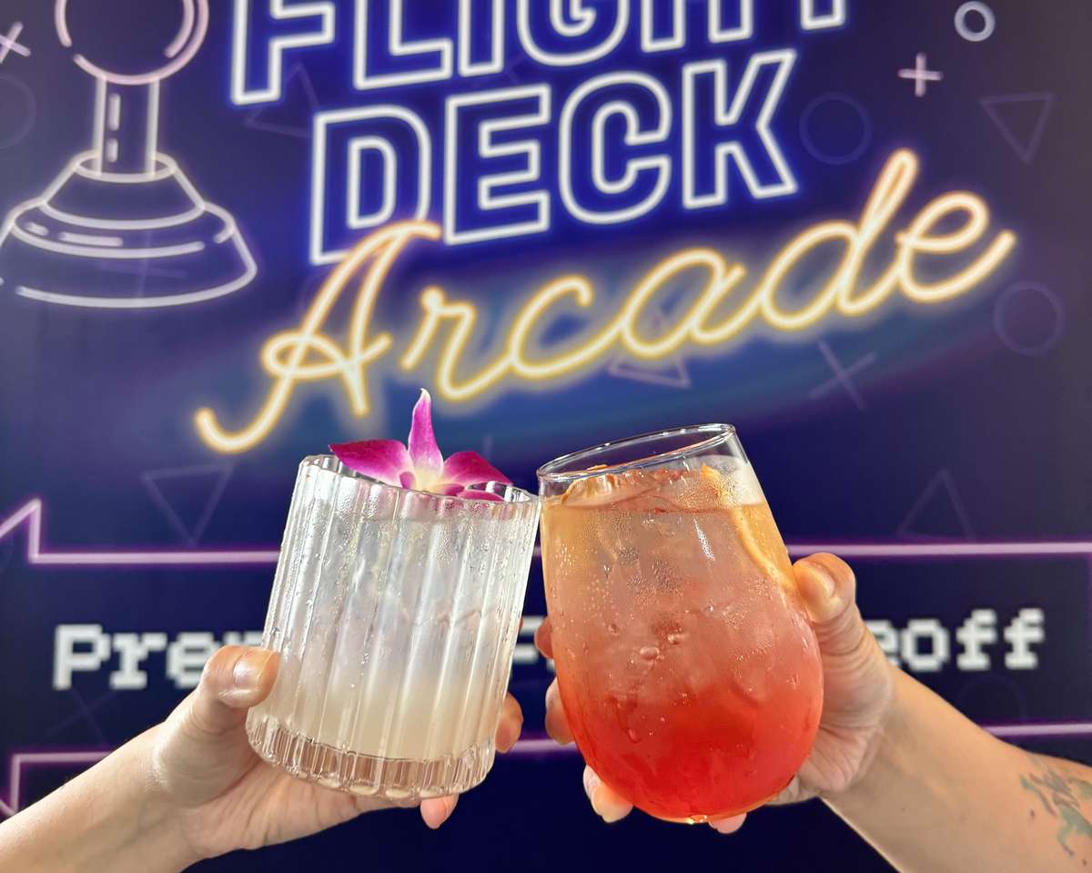 Arcade and drinks