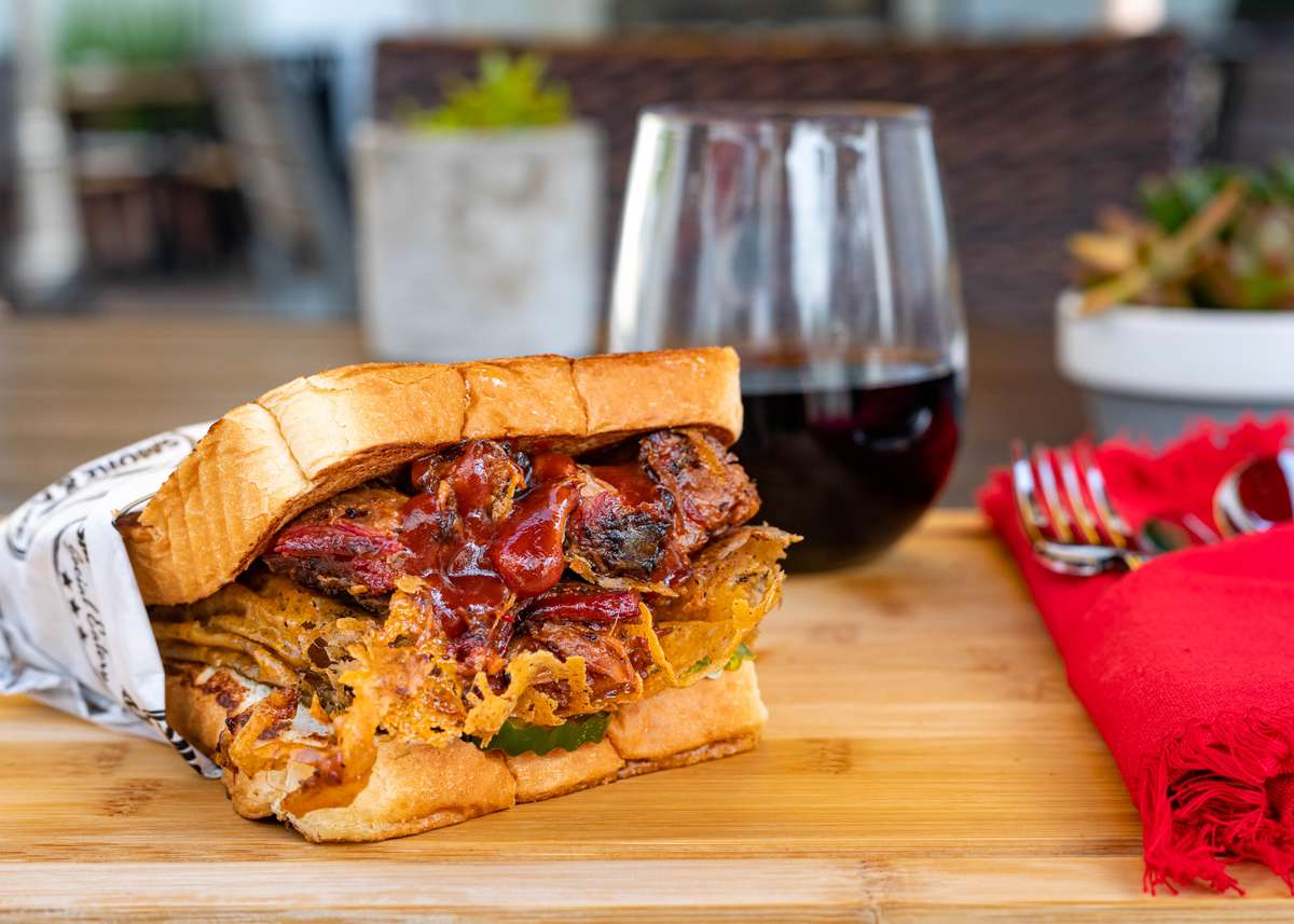 Brisket Grilled Cheese Main Menu Smoke and Fire Social Eatery