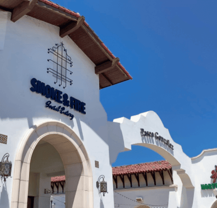 Exterior of Smoke and Fire