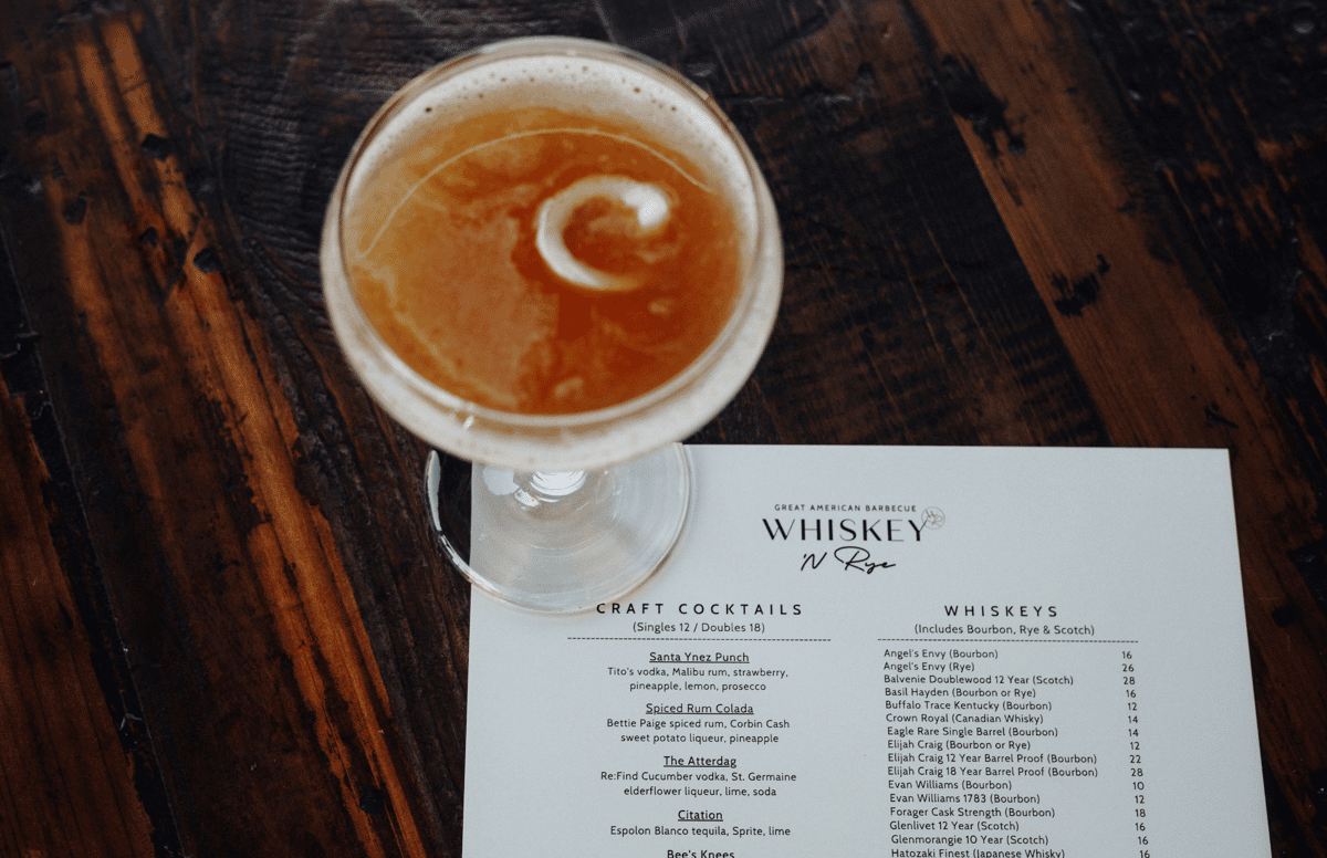 Whiskey 'N Rye Menu