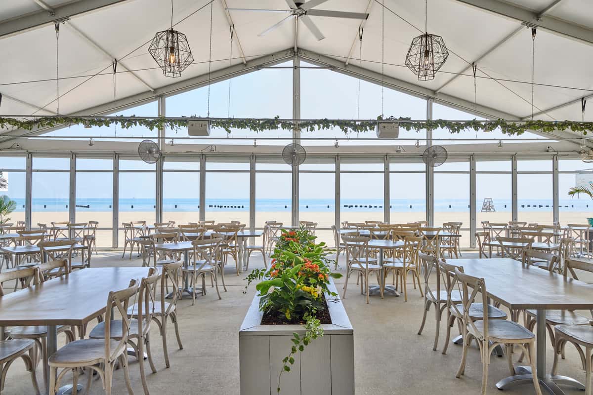 View of North Ave Beach from Restaurant - Waterfront