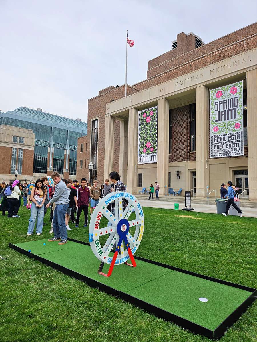 Can Can Wonderland's Mobile Mini Golf at University of Minnesota's Spring Jam
